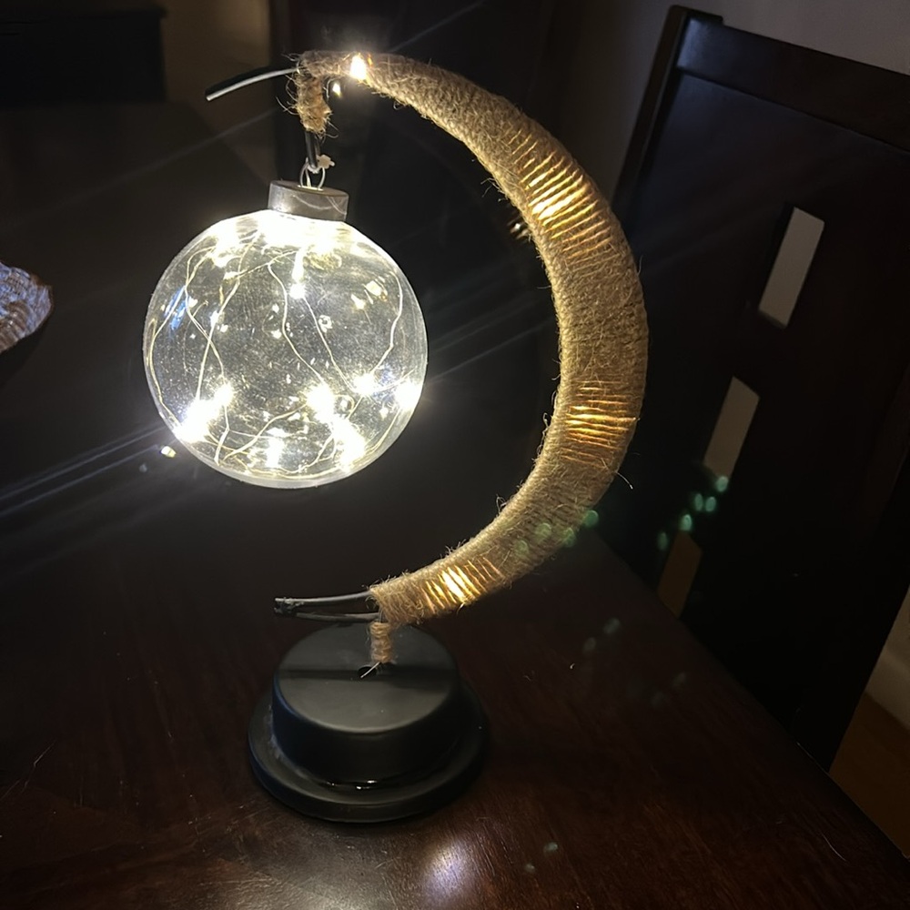 Moon Lamp with Lights (batteries are NOT included)